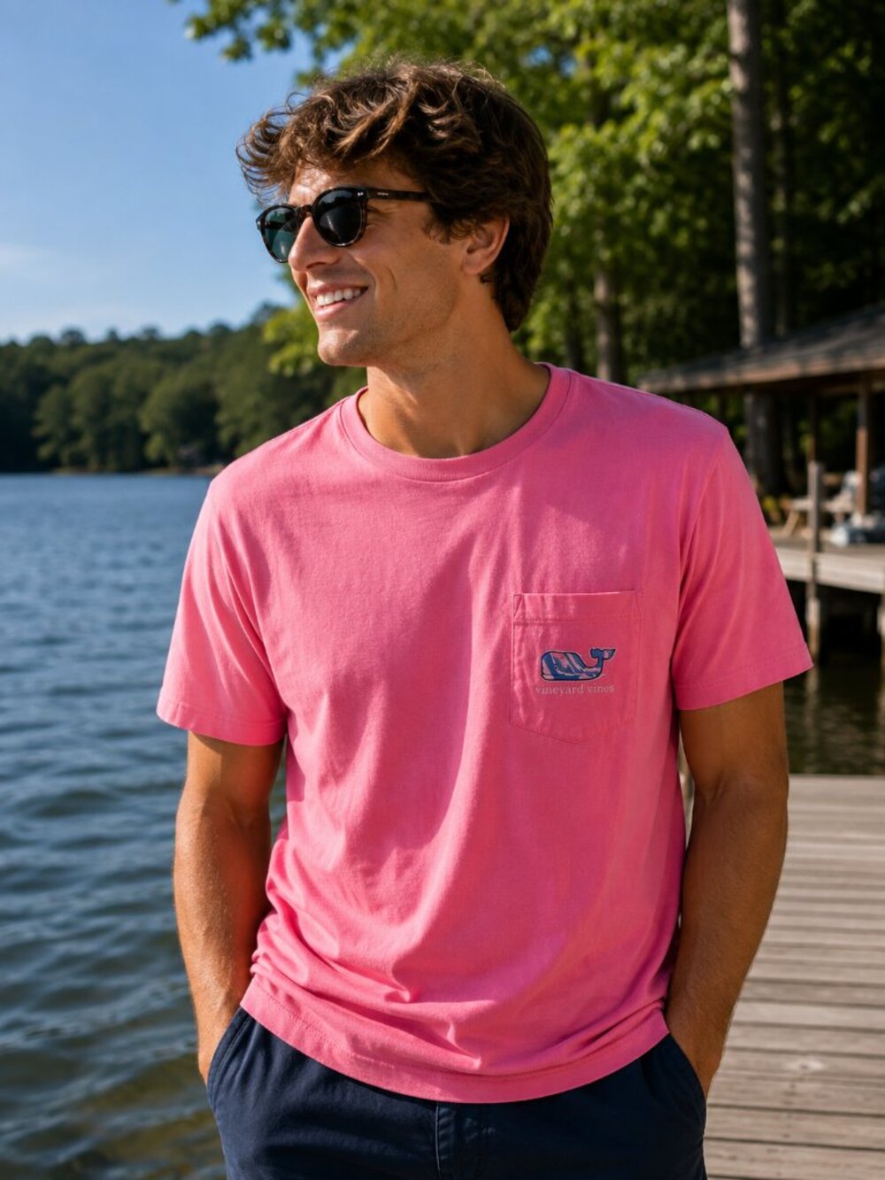 Vineyard Vines Pink Men's T-Shirt